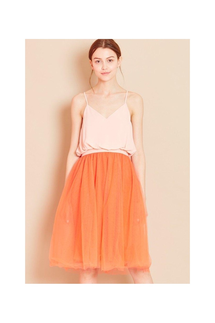 Gazebo Dress - Pink/Orange