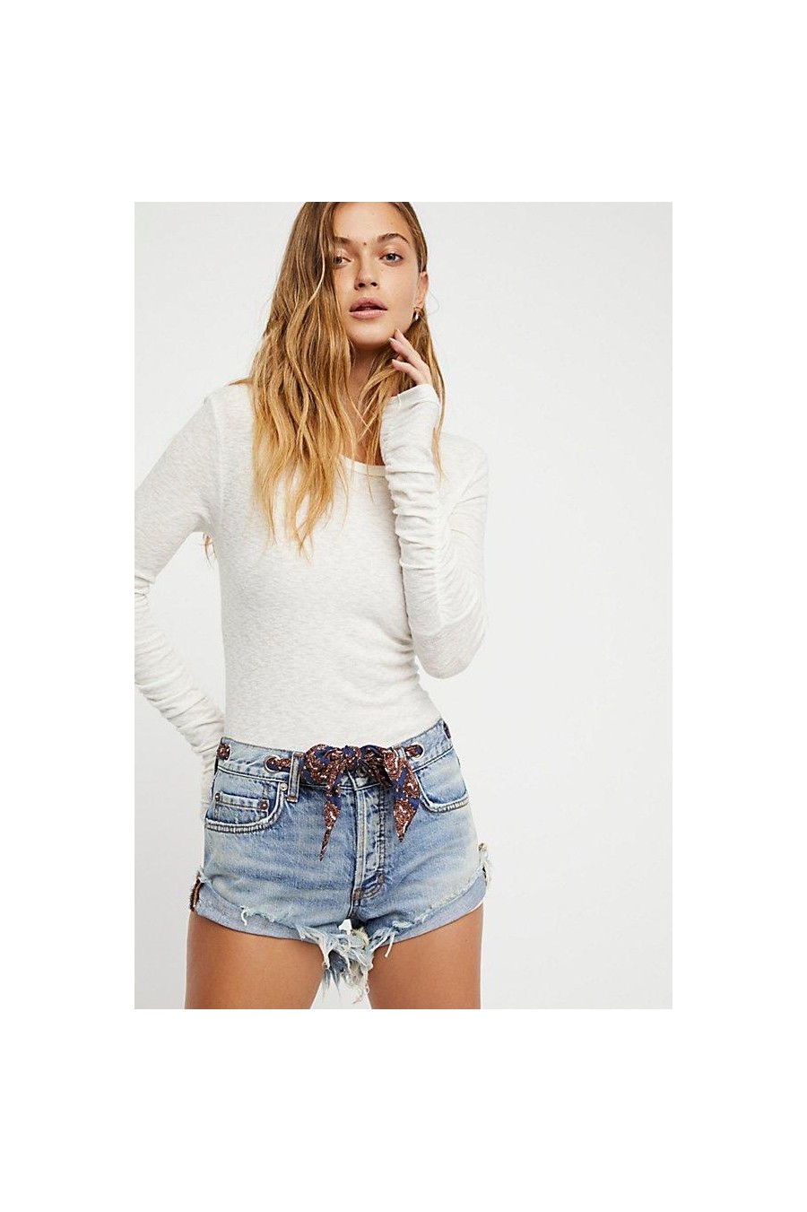 Sashed & Relaxed Shorts - Dayflower Blue