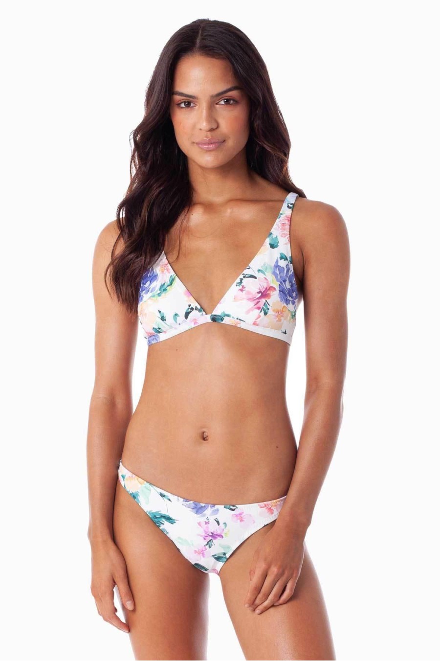 Sayulita Tall Tri Bikini | White