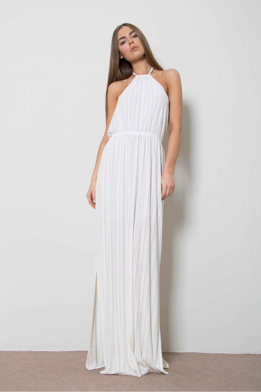 Daphne Halterneck Maxi Dress