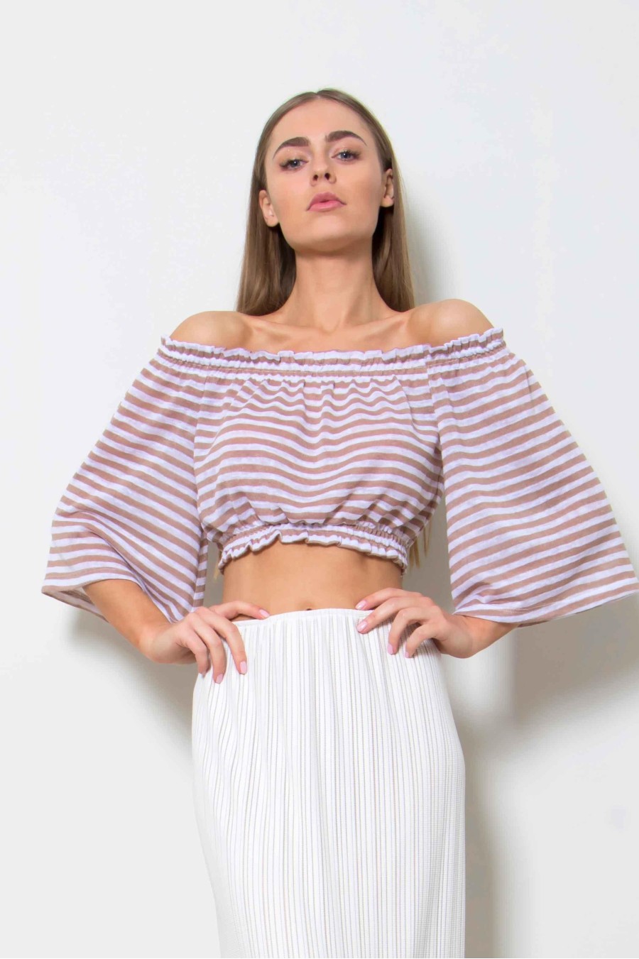 Alicia Knit Beehive Crop Top