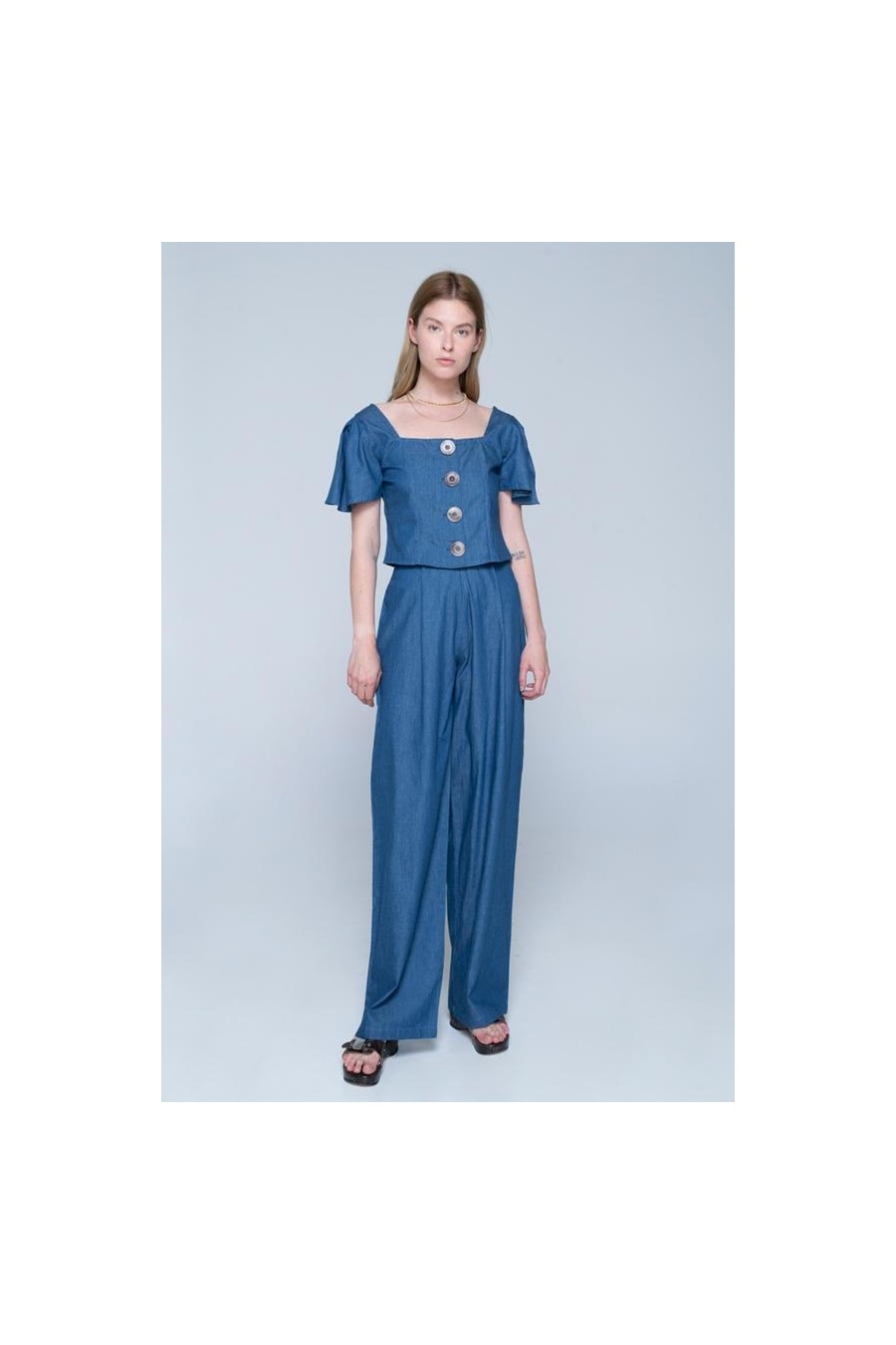 Como Linen Pants | Blue