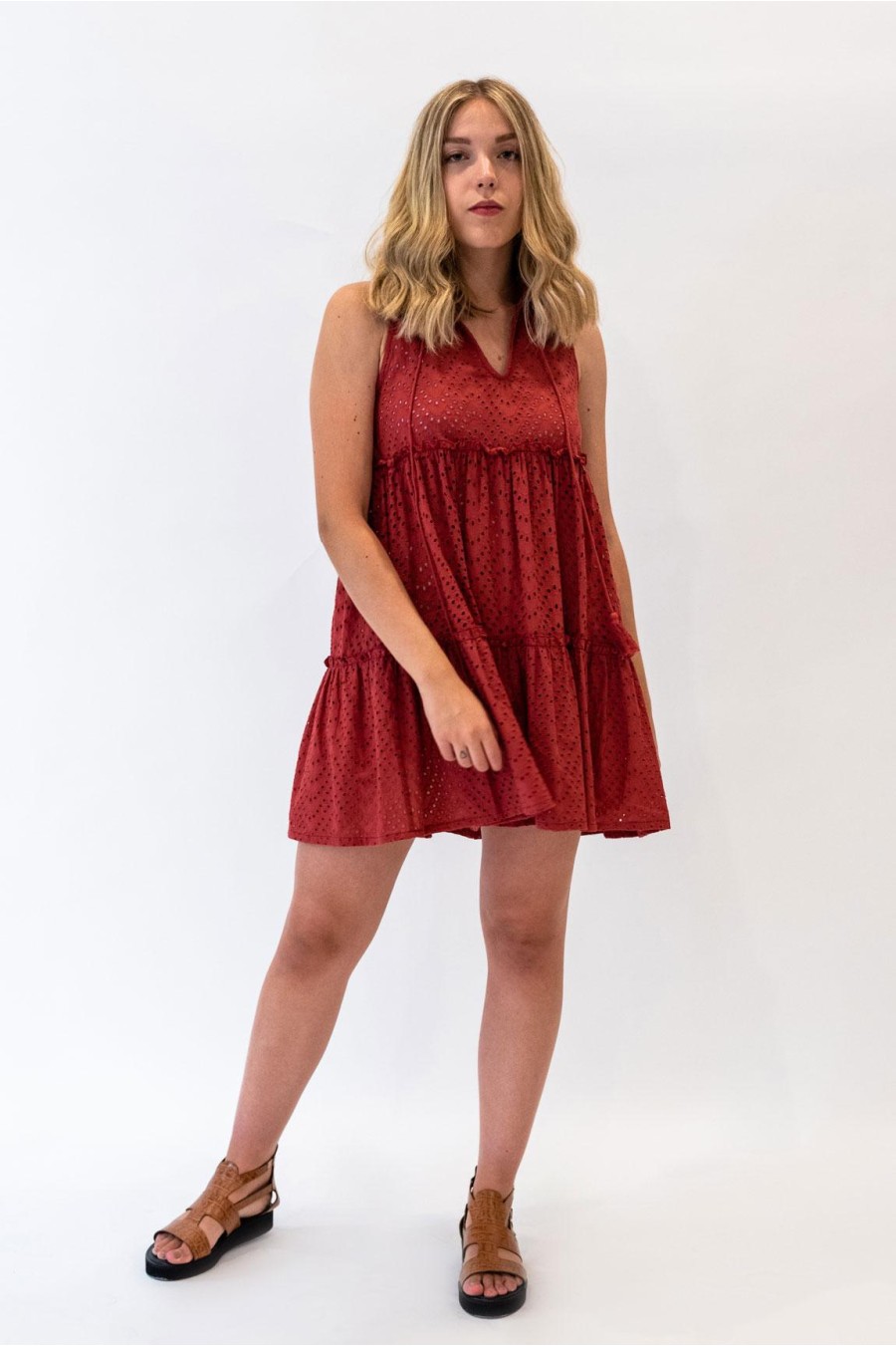 Daisy Dress | Raspberry Red