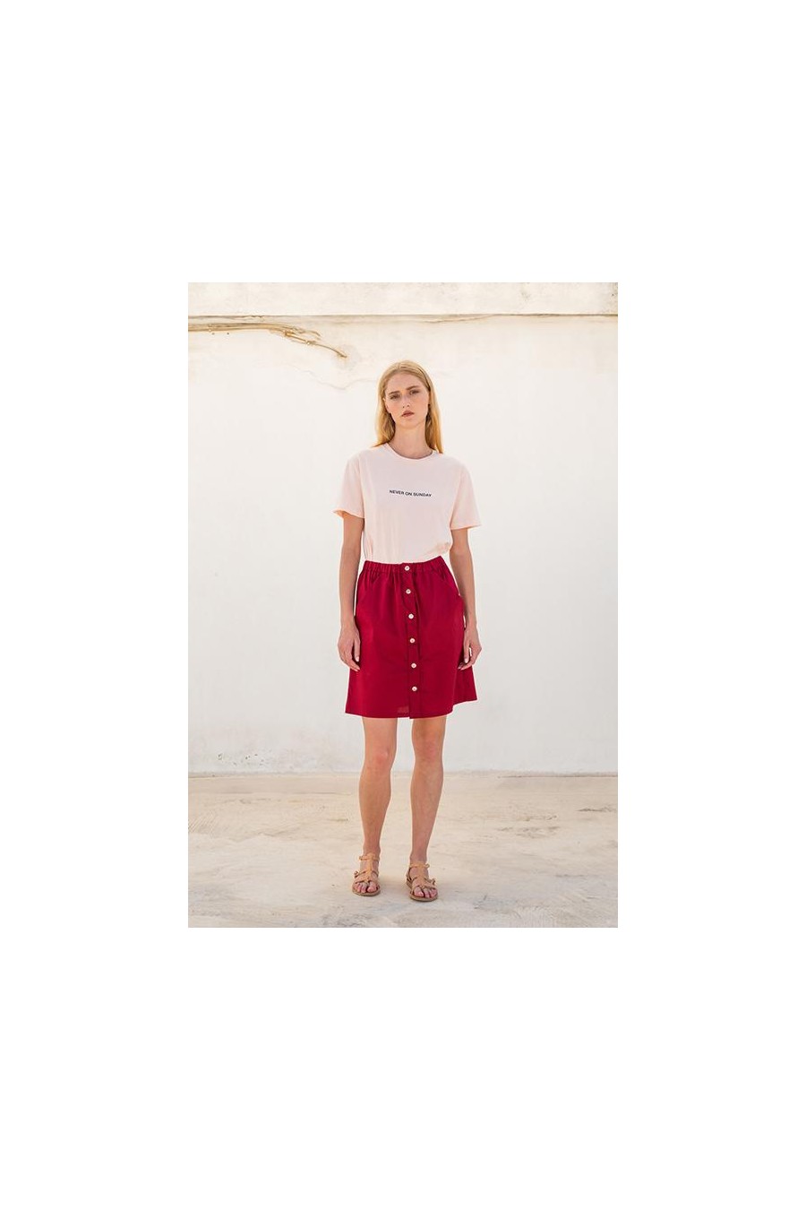 Chios Skirt | Magenta