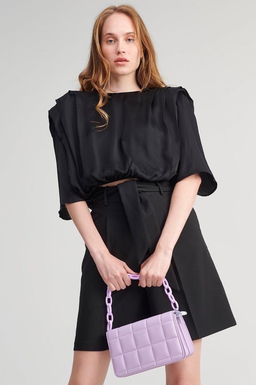 Frilled Top | Black