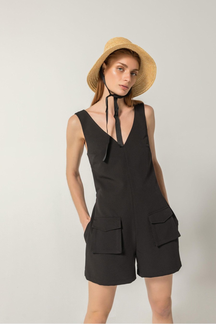 Trip Playsuit | Black