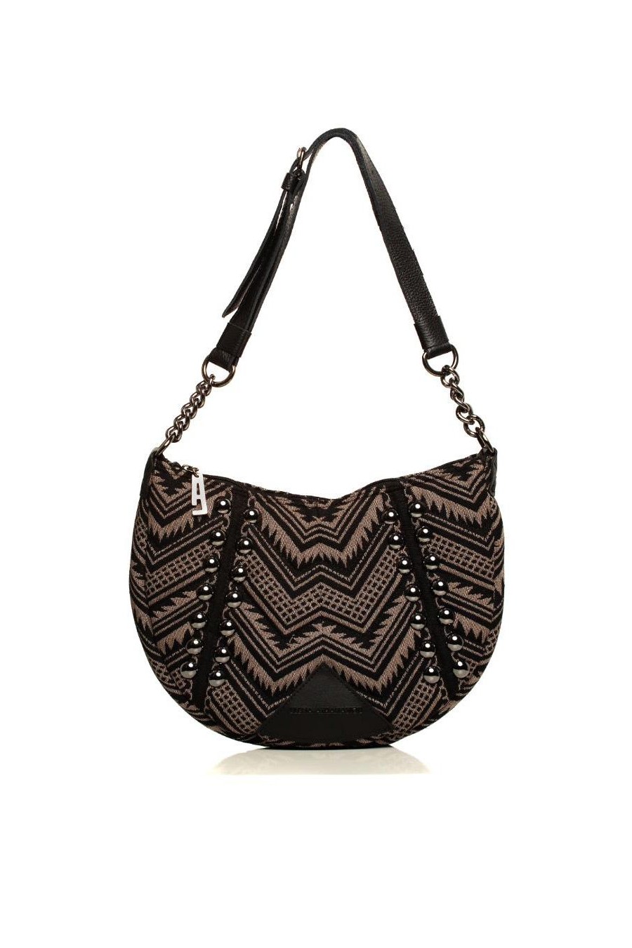 Indie Chain Moon Bag | Mocha