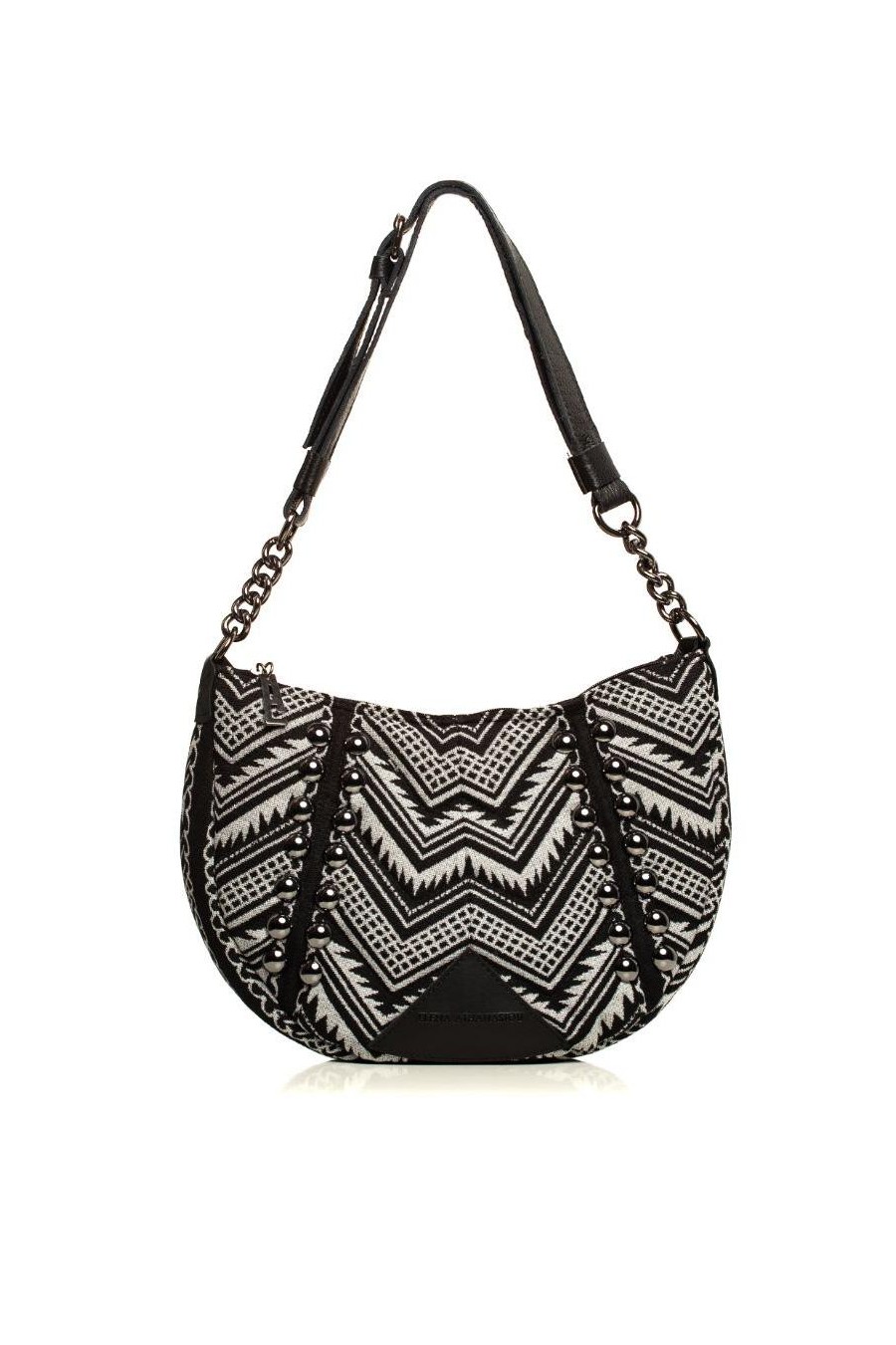 Indie Chain Moon Bag | Elephant Grey