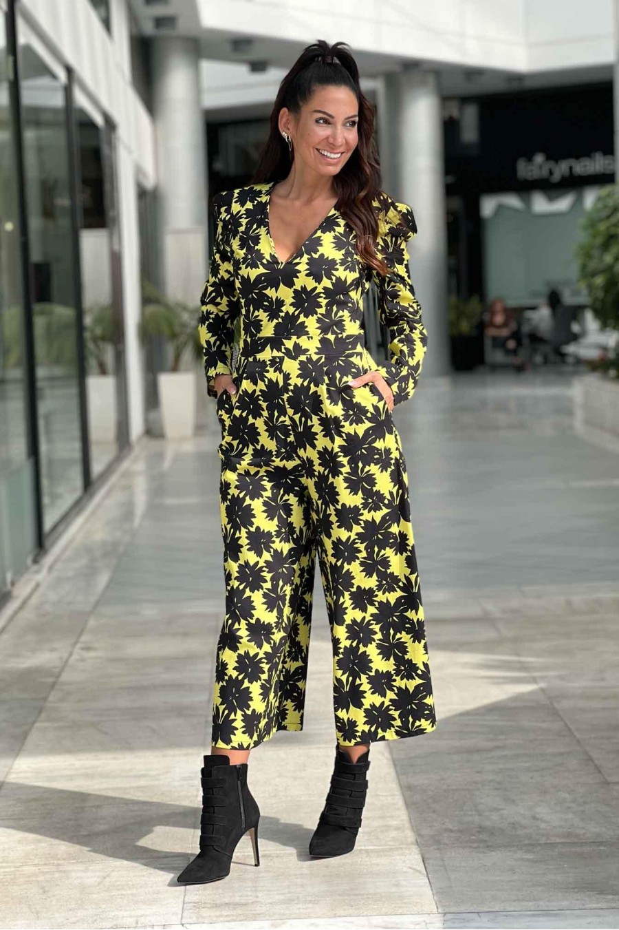 Bianca Cotton Printed Jumpsuit