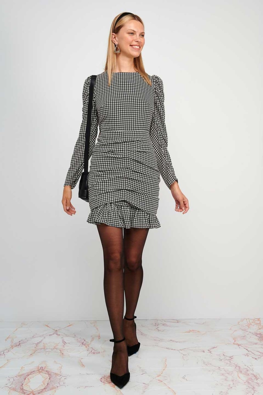 Pie de Poule Mini Dress