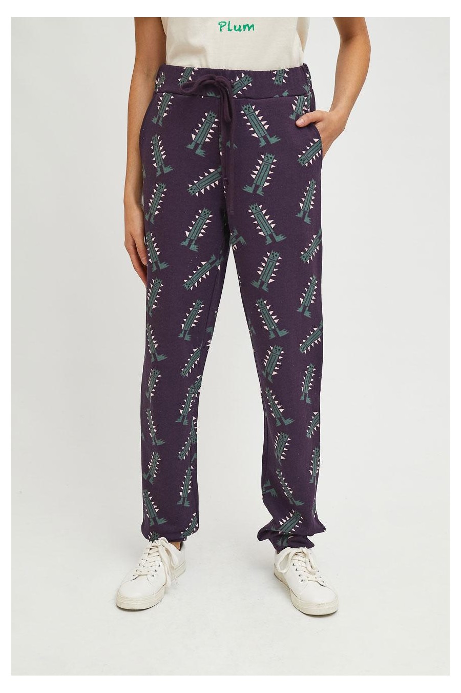 Robot Print Cotton Joggers