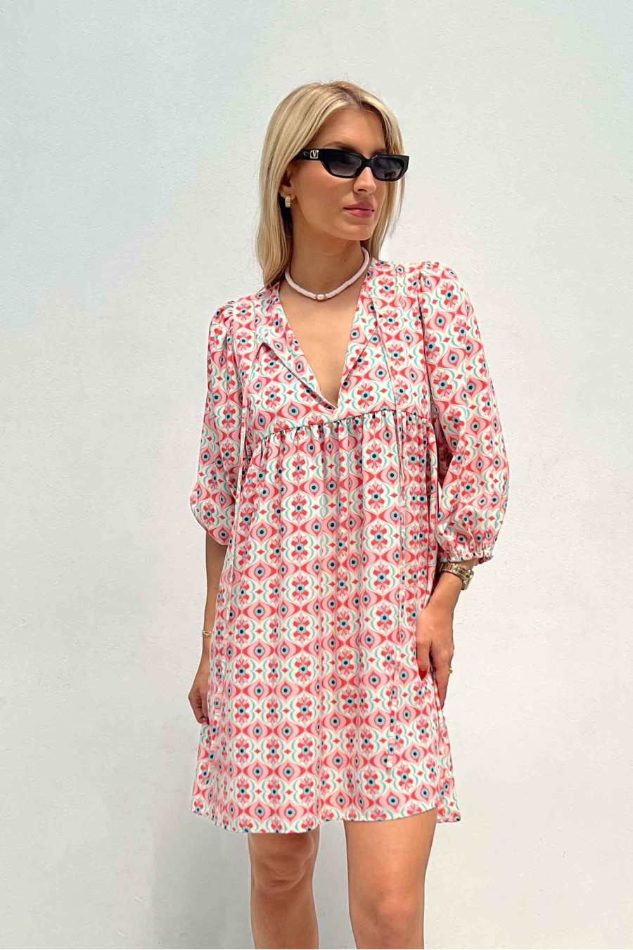 Summer Eye Mini Dress