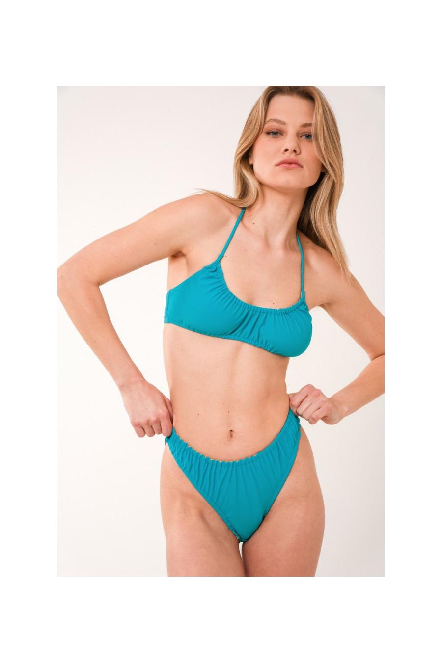 Marisa Monochrome Bikini | Turquoise