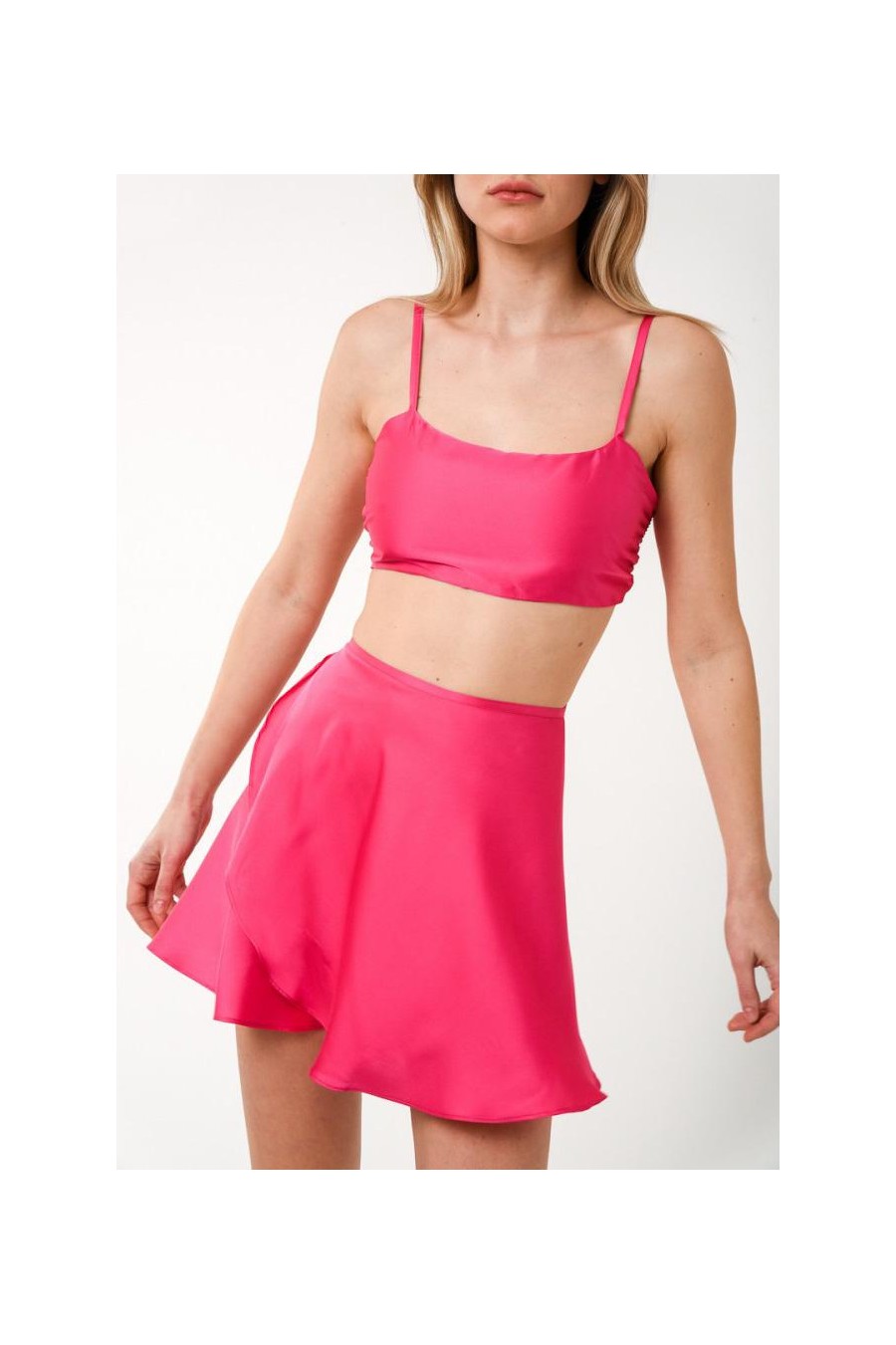 Maraschino Monochrome Skirt | Fuchsia