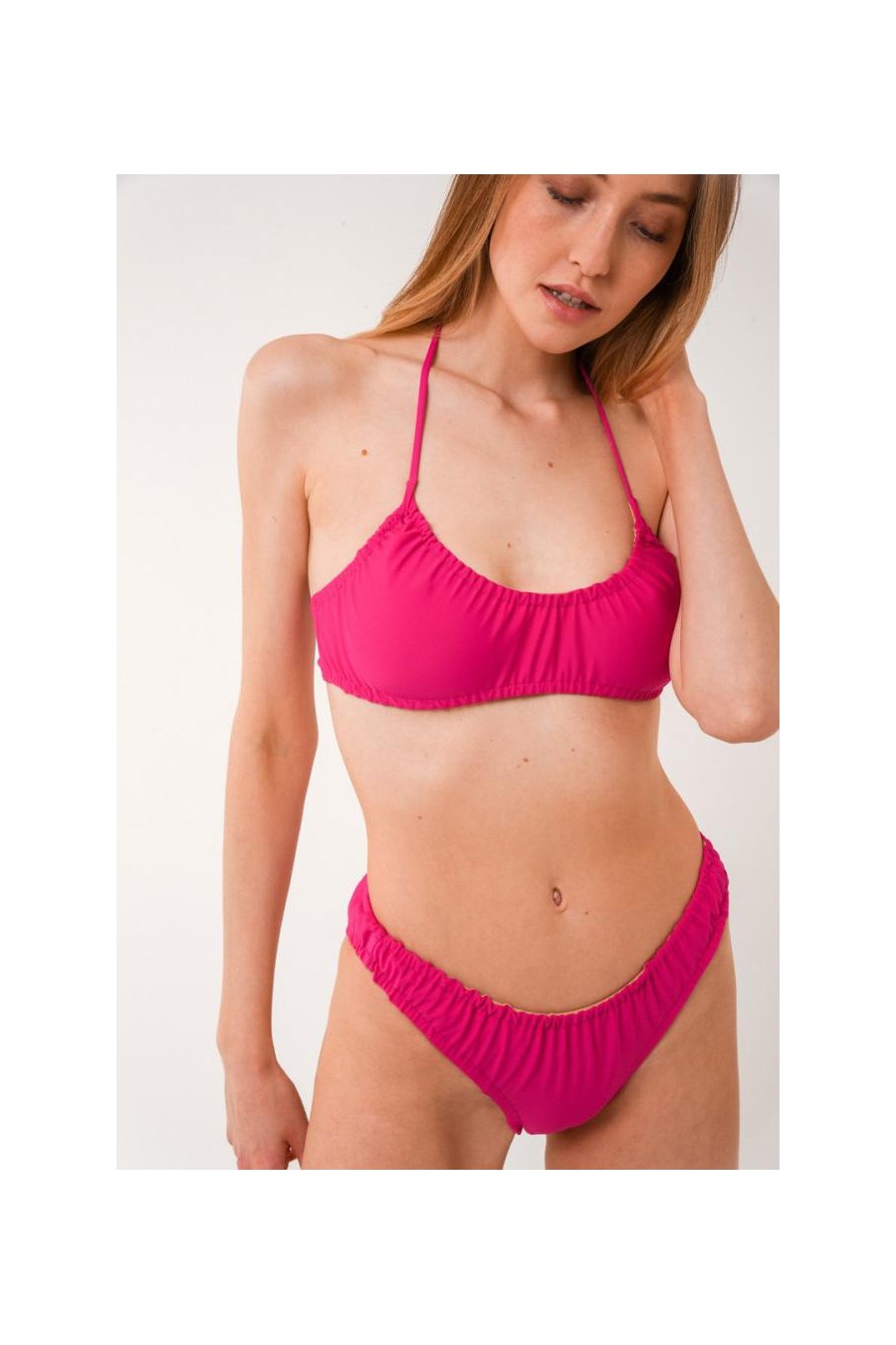 Marisa Monochrome Bikini | Fuchsia