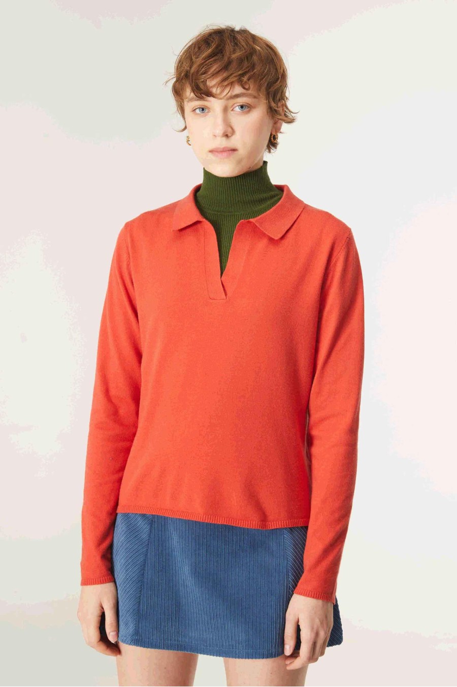 Polo Collar Knit Jumper |...