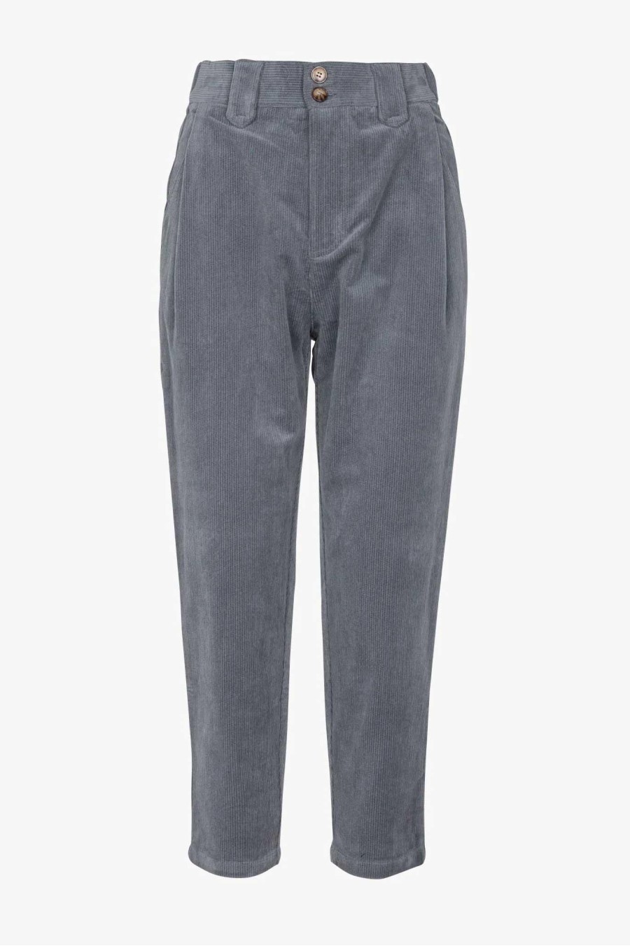 Thin Corduroy Trousers | Blue