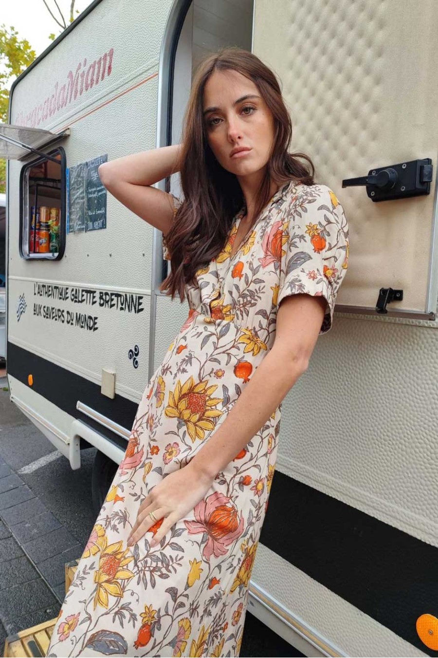 Retro Fit Floral Dress