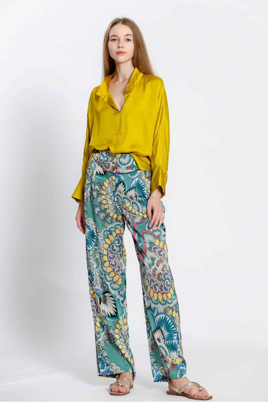 Floral Silky Pants
