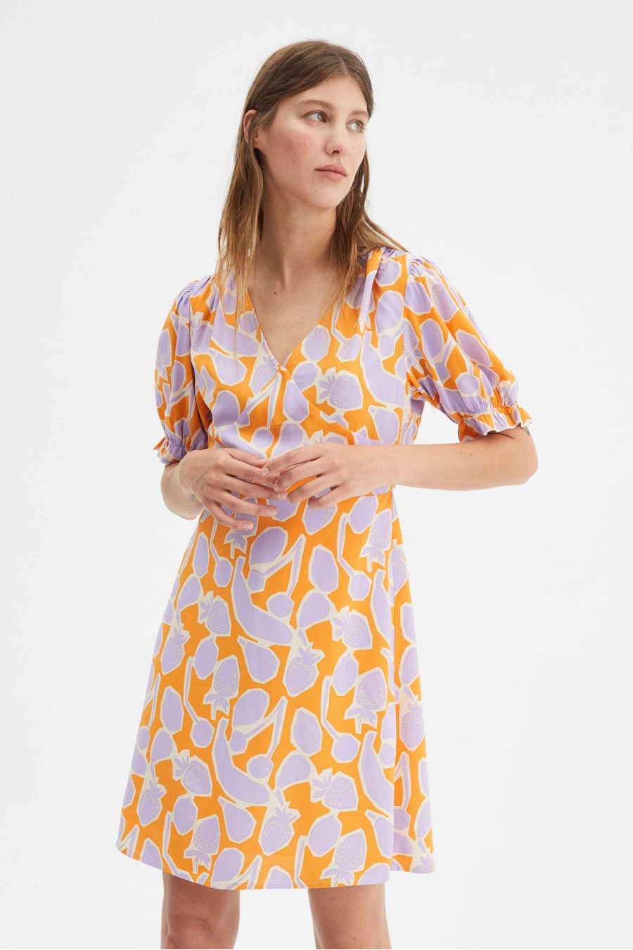 Fruit Print Mini Dress