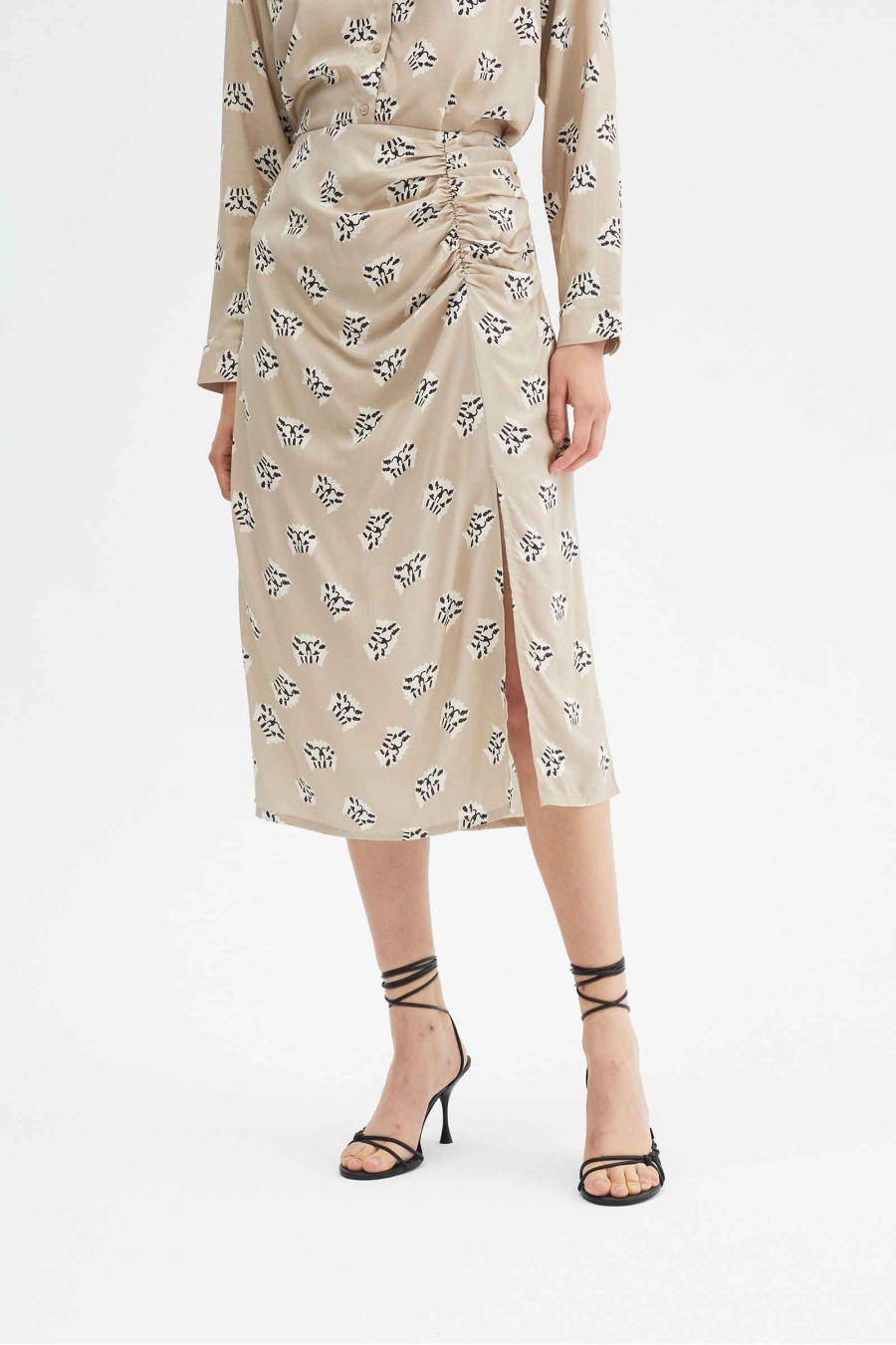 Animal Print Midi Skirt