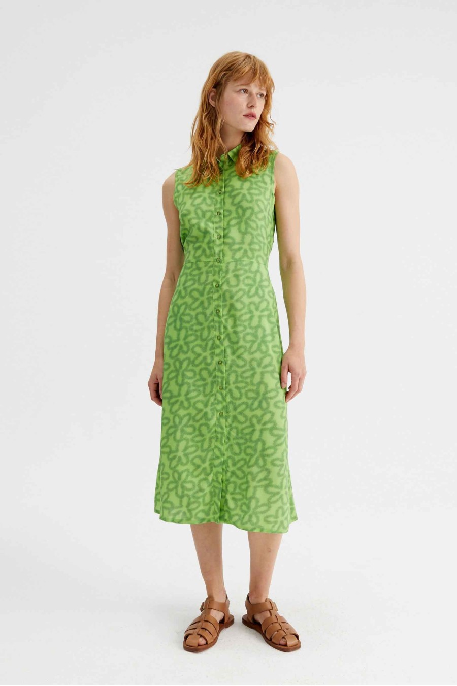 Lime Flowers Sleeveless...