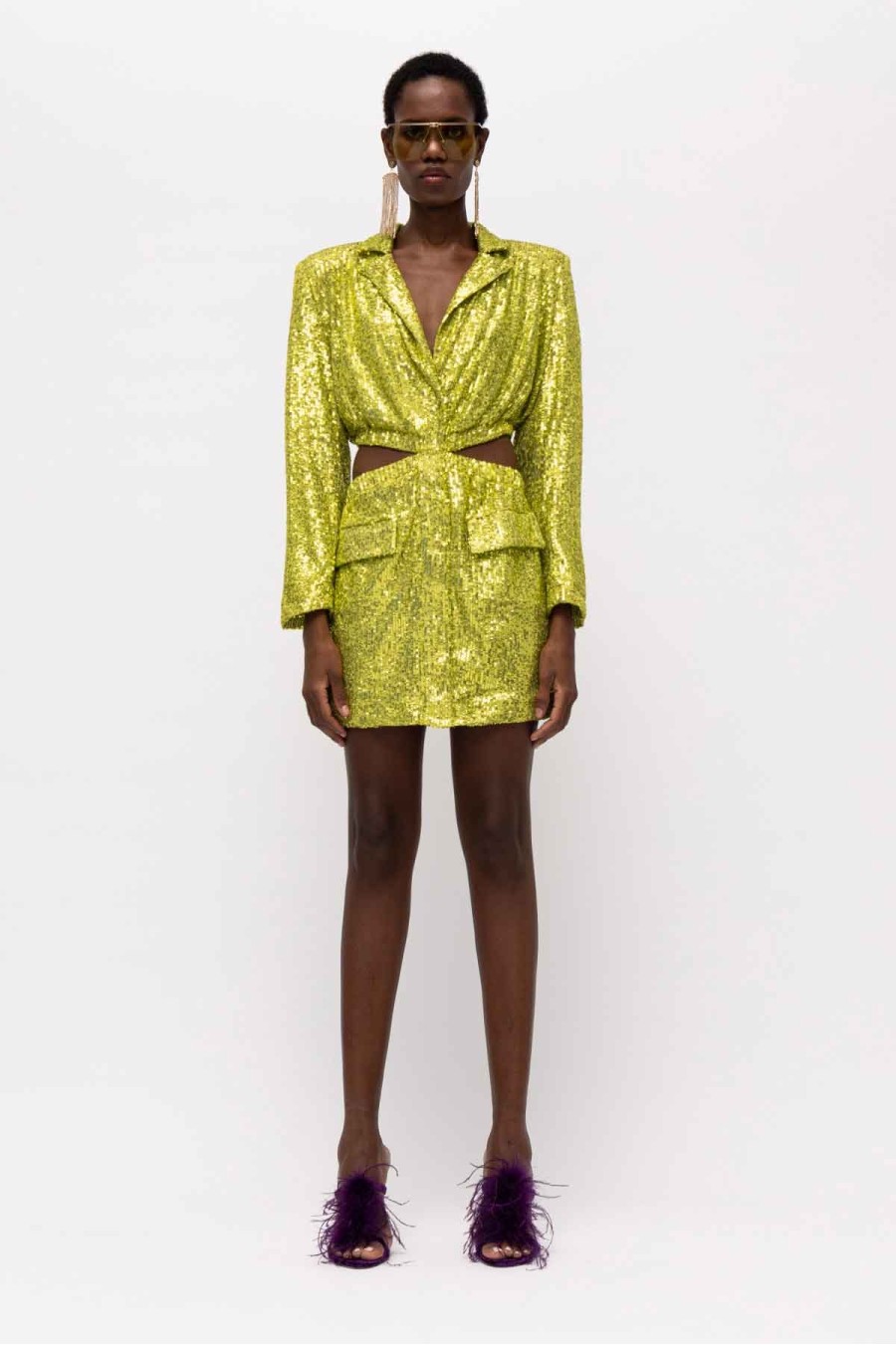 Hydra Lime Blazer Dress