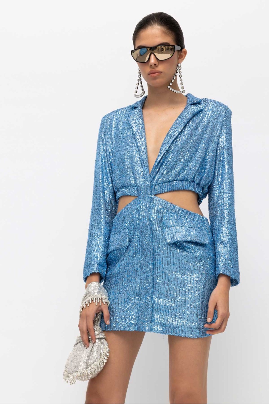 Hydra Blue Blazer Dress