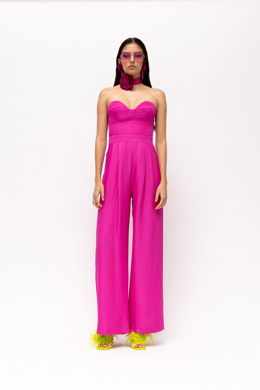 Syros Fuchsia Jumpsuit