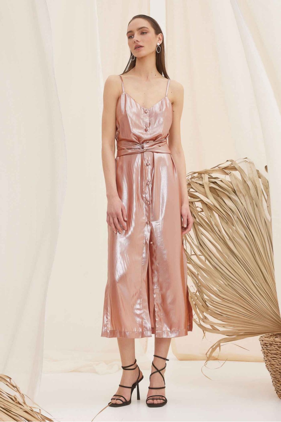 Elysium Dress | Pink Gold