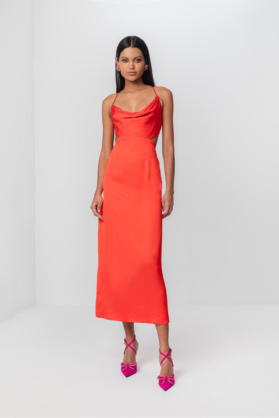 Ianthe Dress | Coral