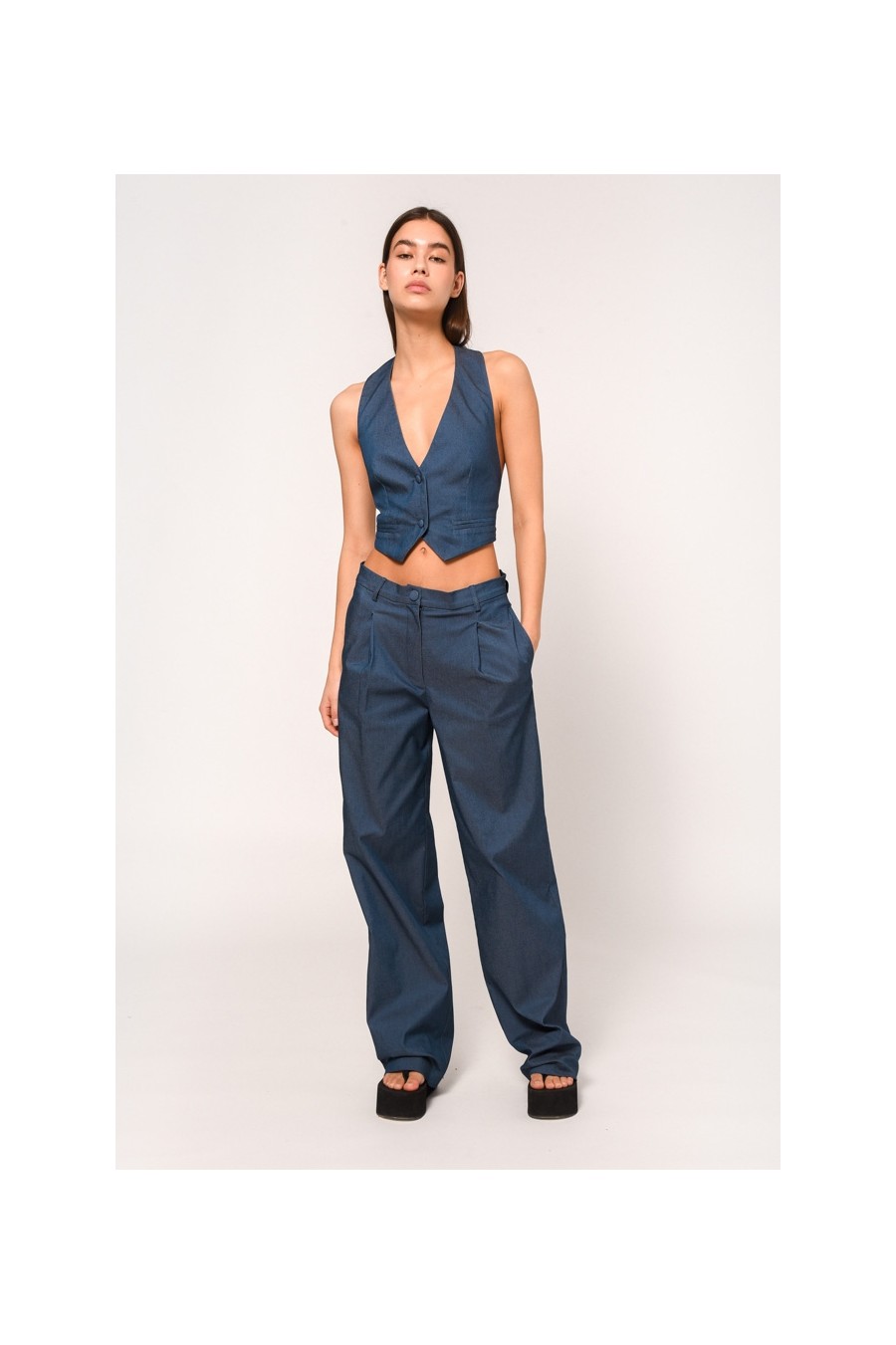 Alexia Pants | Blue Denim