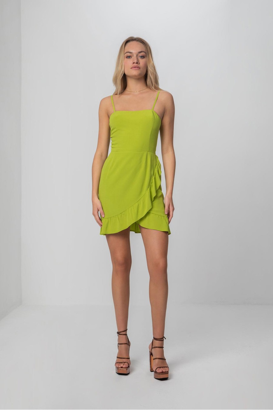 Xanthe Dress | Lime