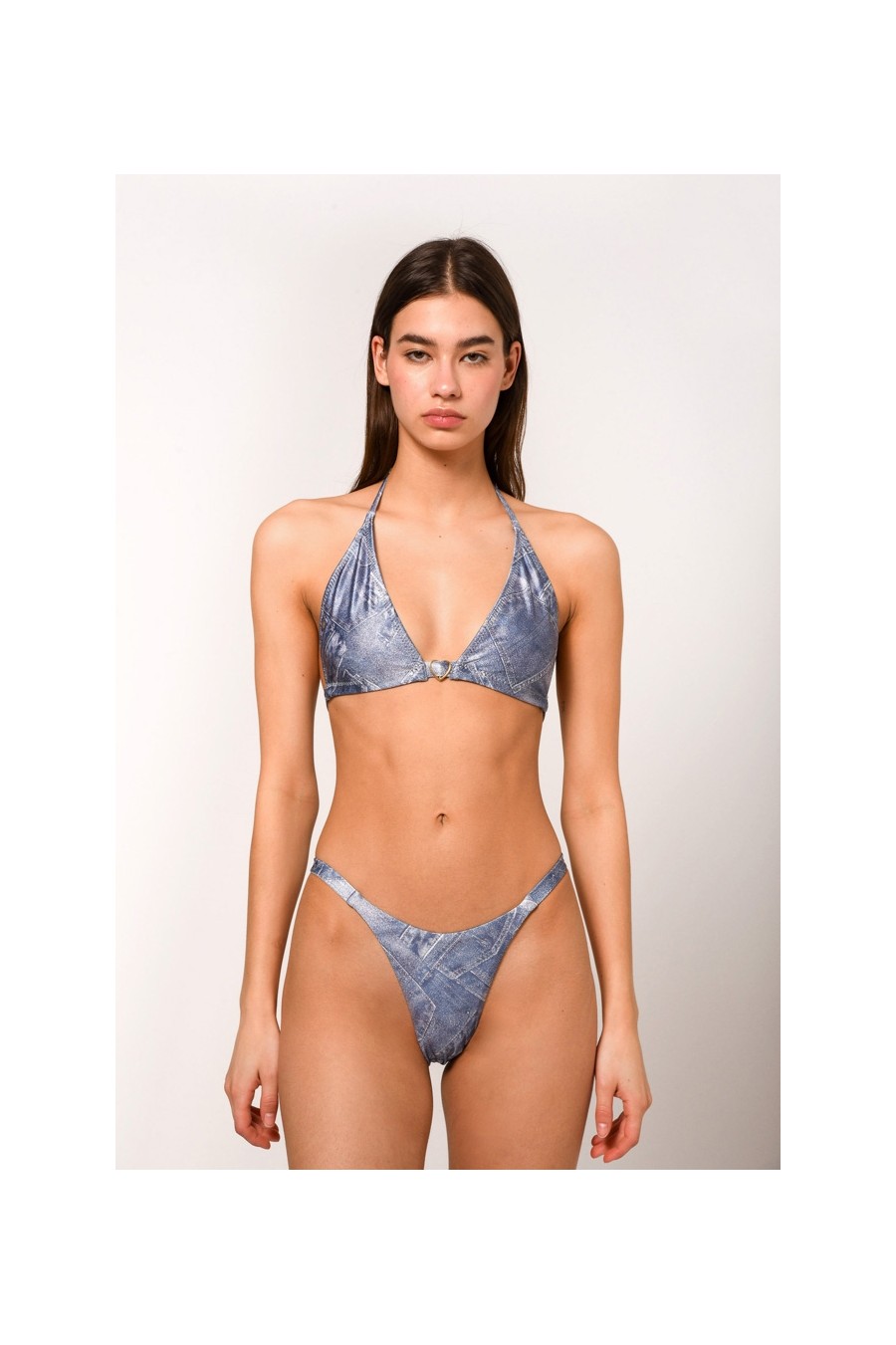 Lindsay Printed Bikini | Denim