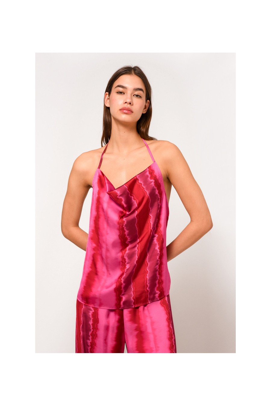 Irene Top | Fuchsia Tie Dye