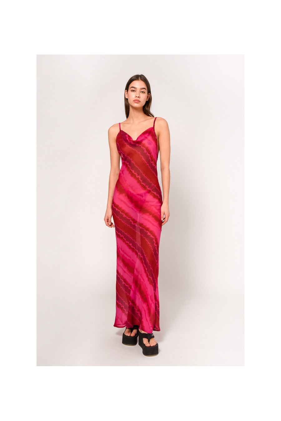 Aelia Dress | Fuchsia Tie Dye