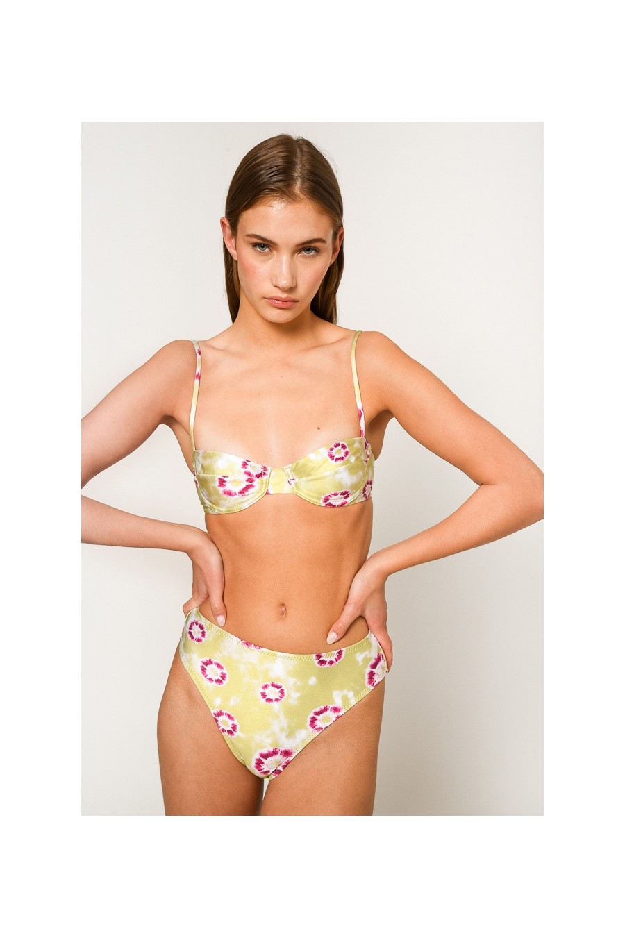 Brooke Printed Bikini | Lime Tie Dye