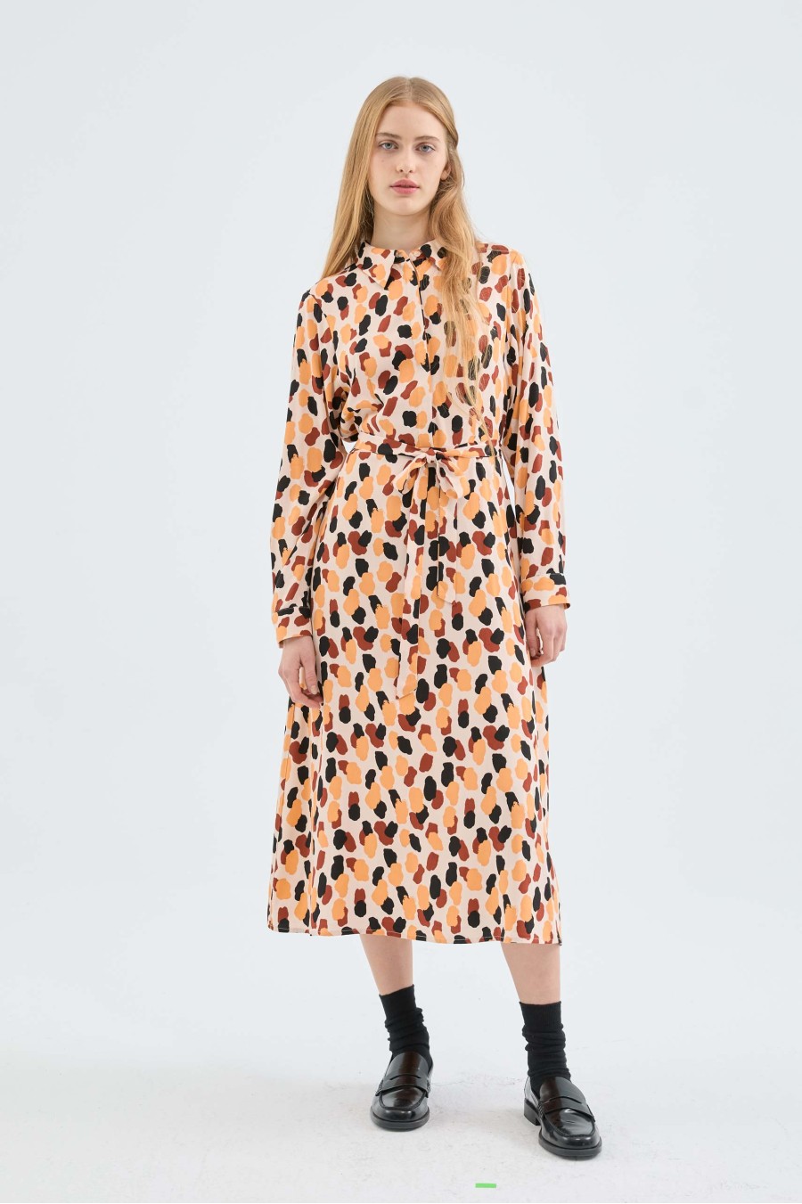 Polka Dot Midi Dress