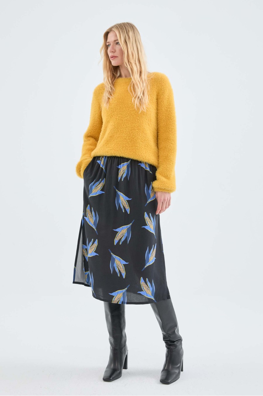 Corn Midi Skirt