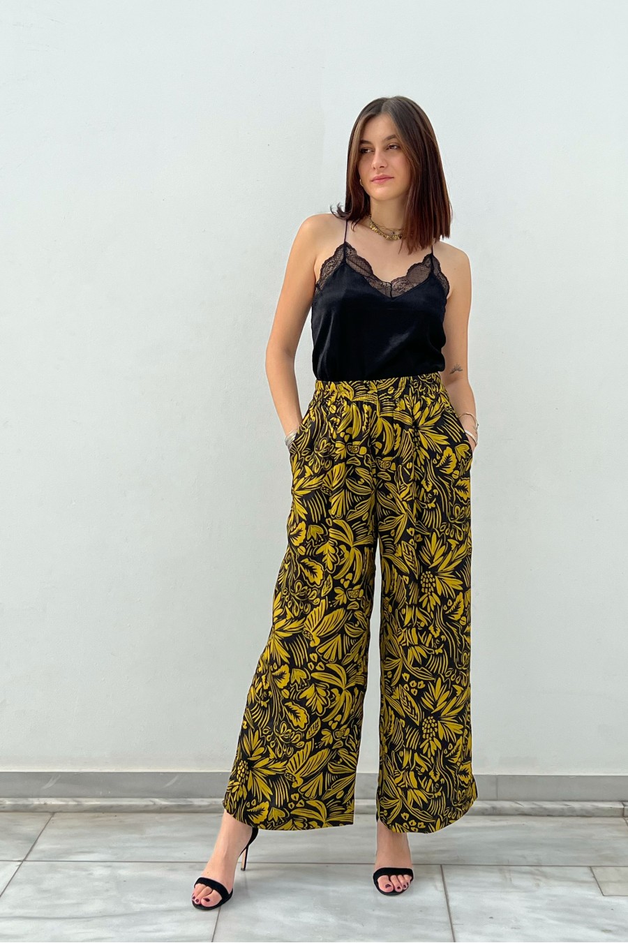 Flower Power Wide Leg Floral Pants (White Multi) · NanaMacs