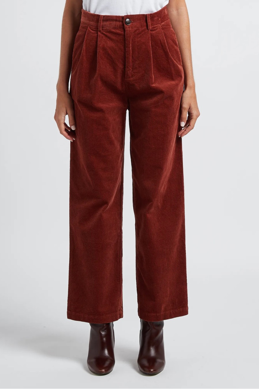 Brick Corduroy Trousers