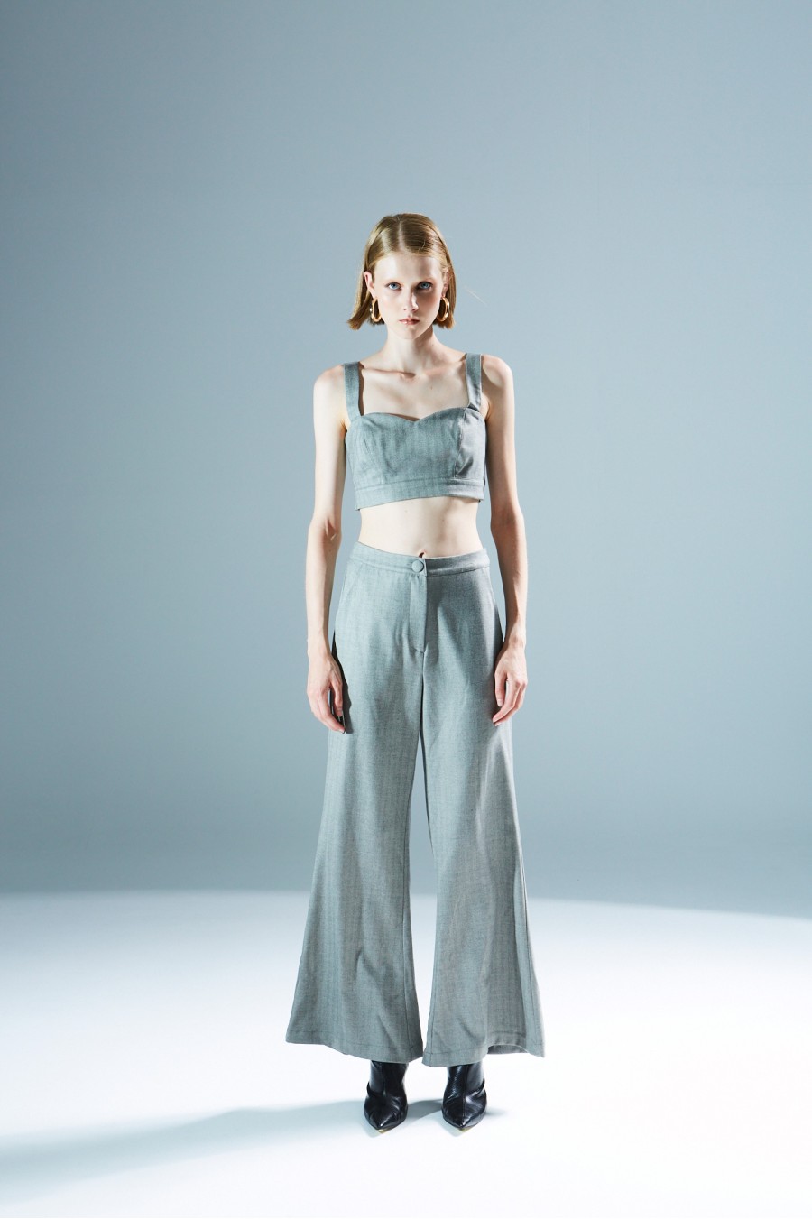 Felicia Flare Grey Pants