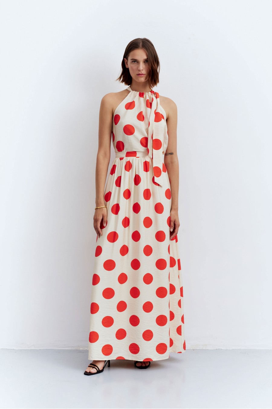 Polka Dots Maxi Skirt