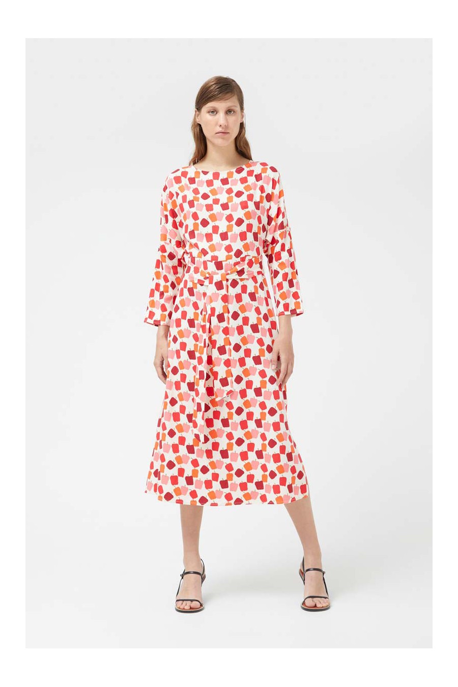 Bell Peppers Print Midi Dress