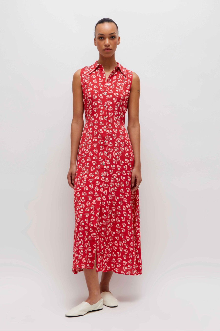 Mars Print Maxi Dress