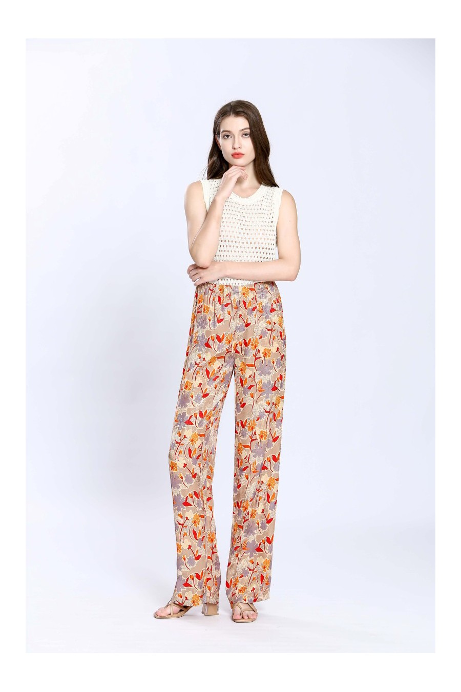 Floral Straight Leg Pants