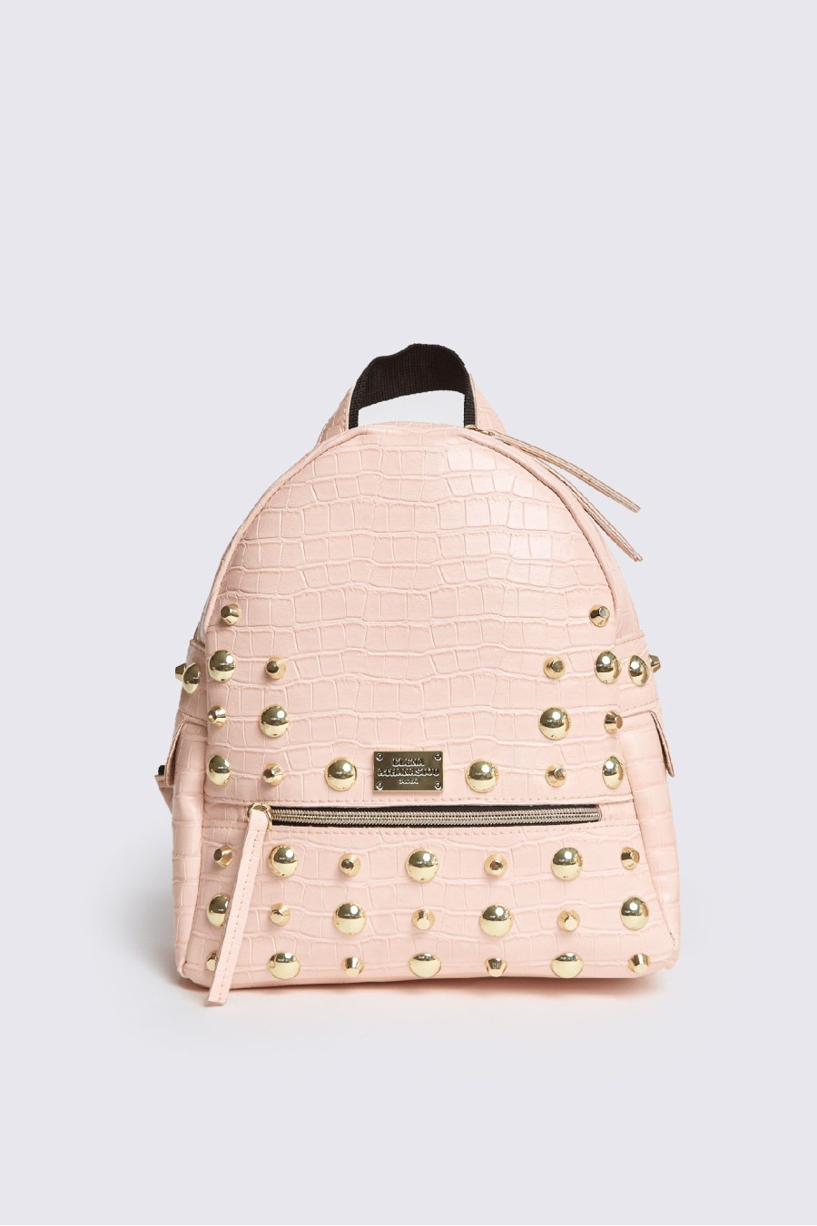 Croco Backpack Small Pink