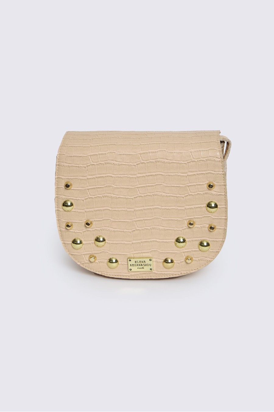 Croco Crossbody XL Creme