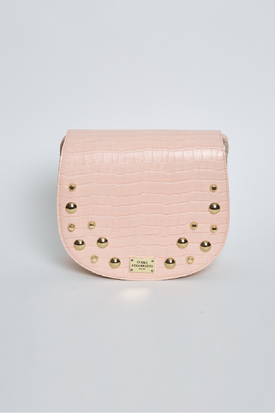 Croco Crossbody XL Pink