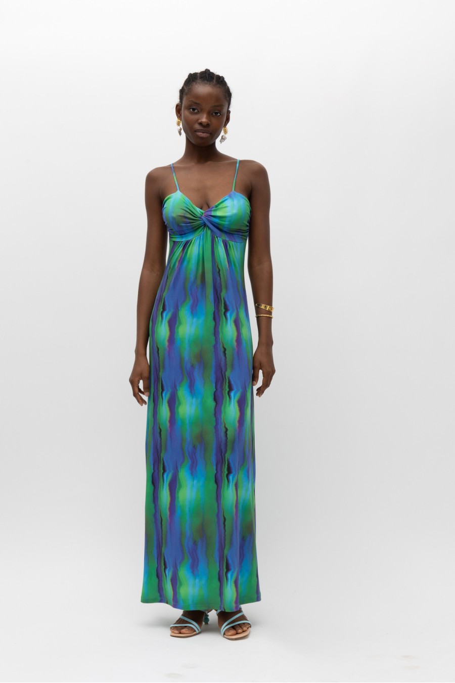 Andes Blue Green Dress